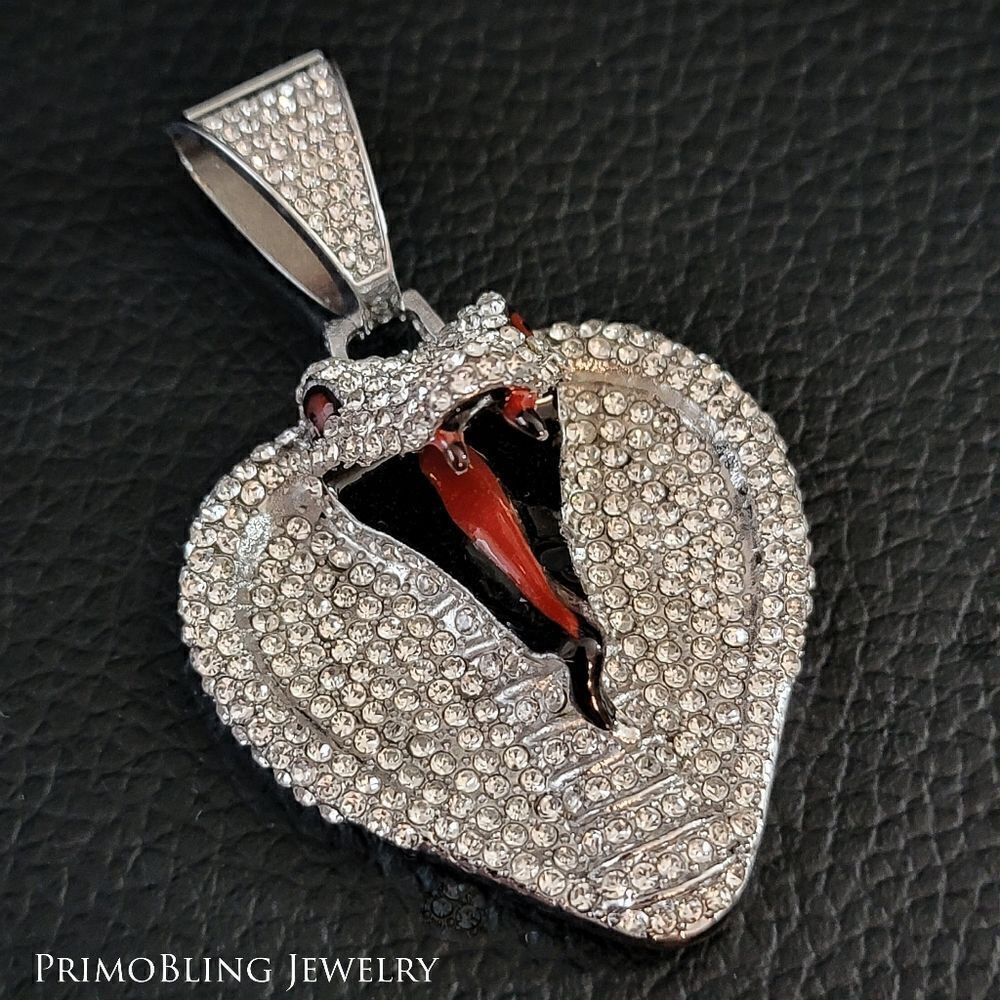 Hip Hop Iced Out Cobra Necklace